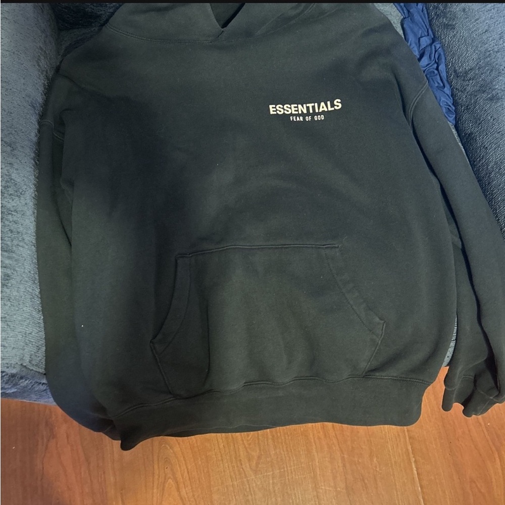 Essentials Black Pullover Hoodie